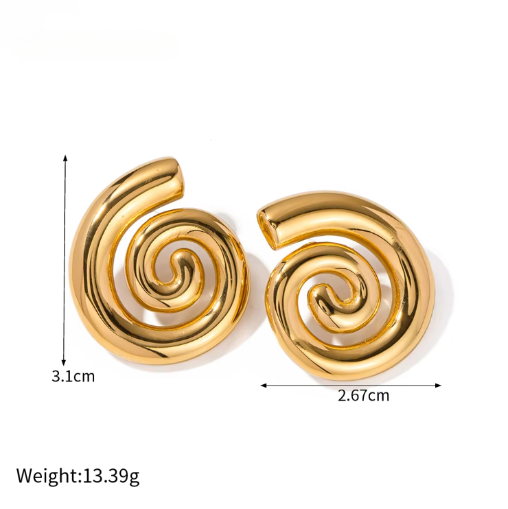Caribbean Swirl Studs