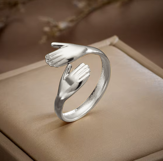 Silver Embrace Ring