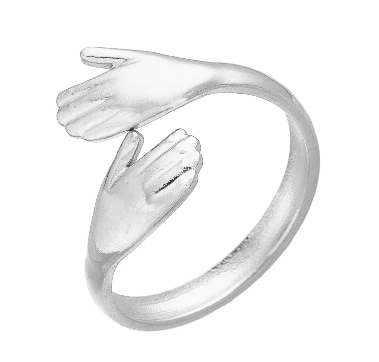 Silver Embrace Ring