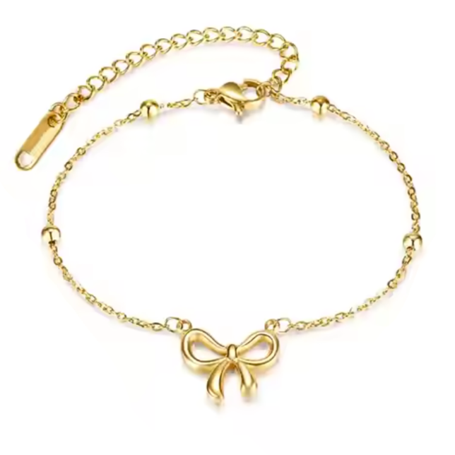 Chic Flat Bow Bracelet