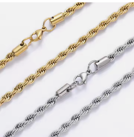 Twisted Rope Chain Necklace