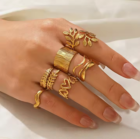 Divine Gold Cuff Ring