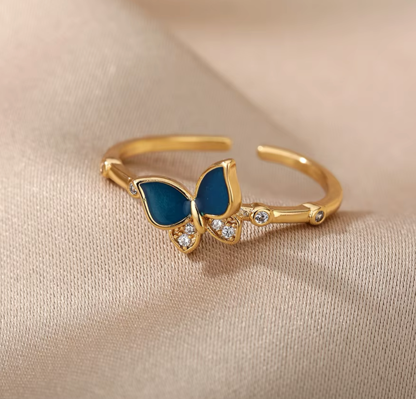 Delicate Butterfly Ring