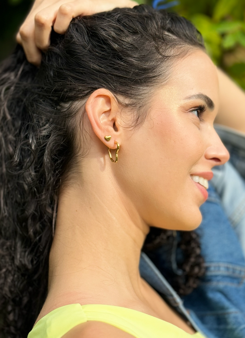 Heart Hoop Earrings