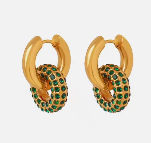 Qing Double Hoops Earrings