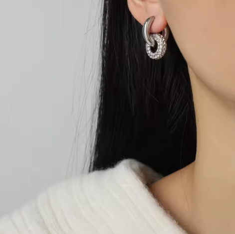 Qing Double Hoops Earrings