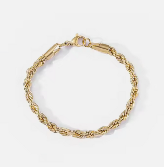 Twisted Rope Chain Bracelet