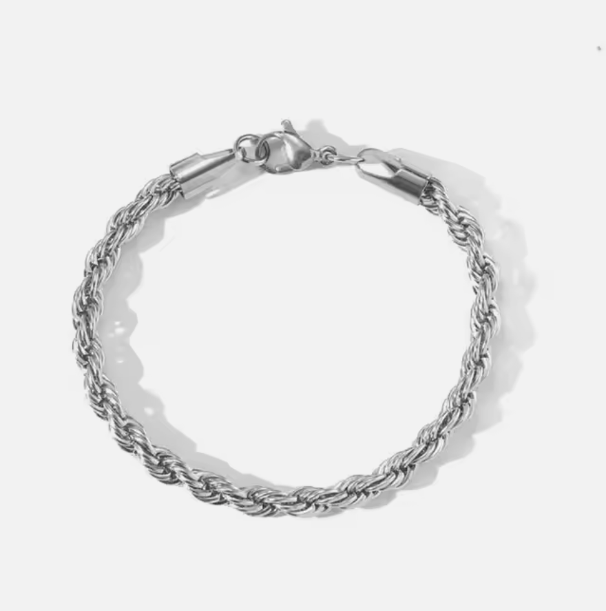 Twisted Rope Chain Bracelet