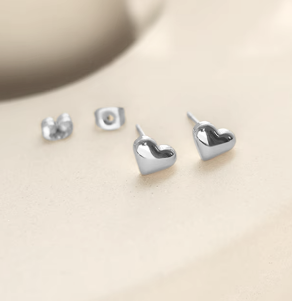 Dainty Heart Studs