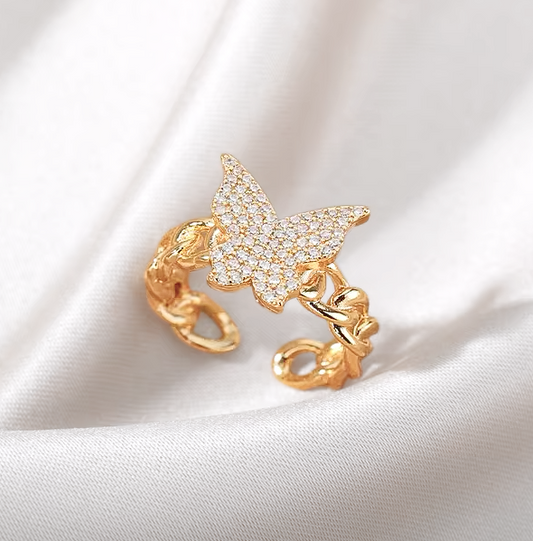 Golden Papillon Ring